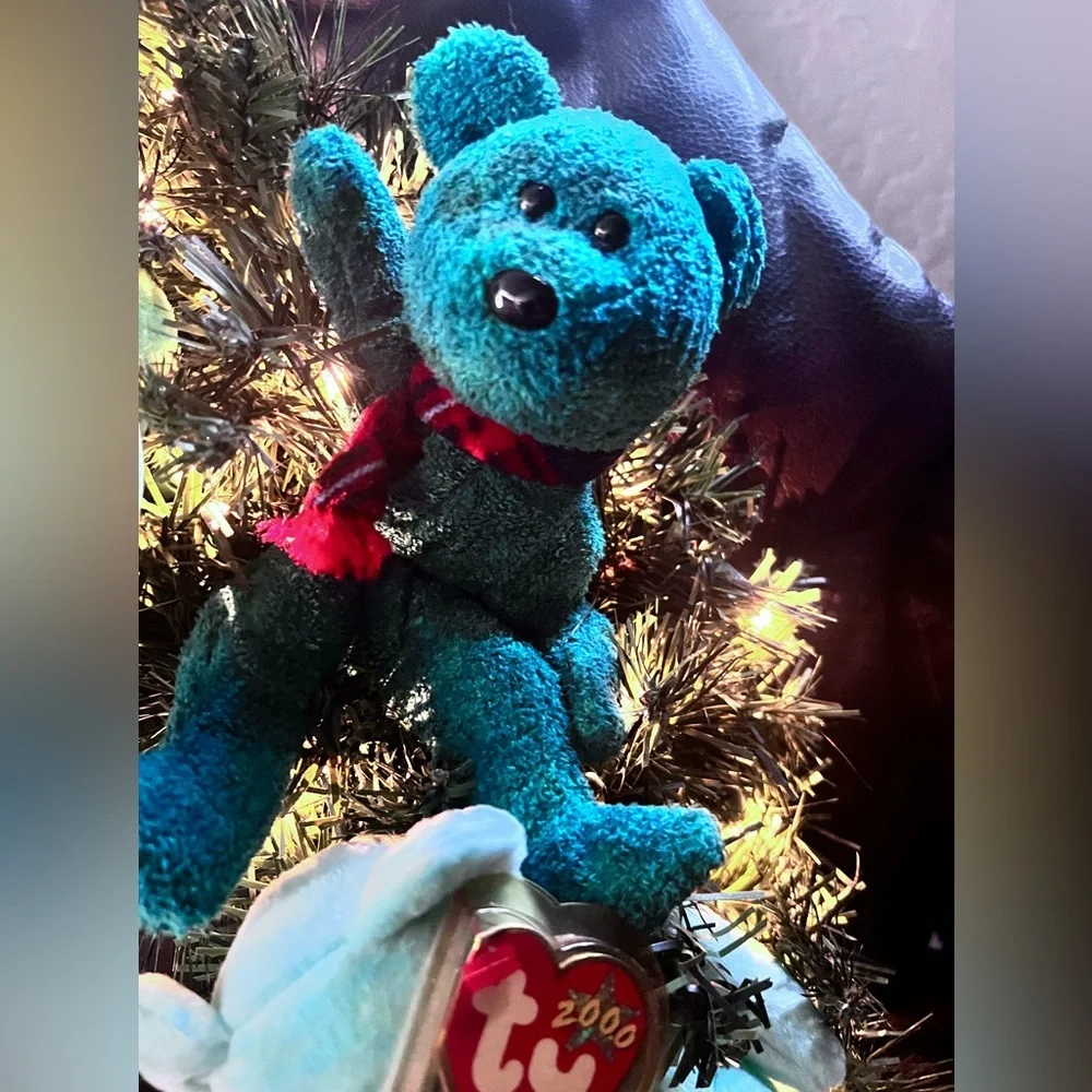 TY BEANIE BABY COLLECTABLE BEARS HOLIDAY LIGHT UP WREATH